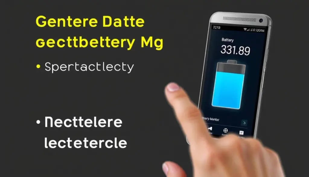 Generar imagen de la aplicación GSAM Battery Monitor en acción, mostrando estadísticas de batería. Generar imagen de la aplicación GSAM Battery Monitor en acción, mostrando estadísticas de batería.