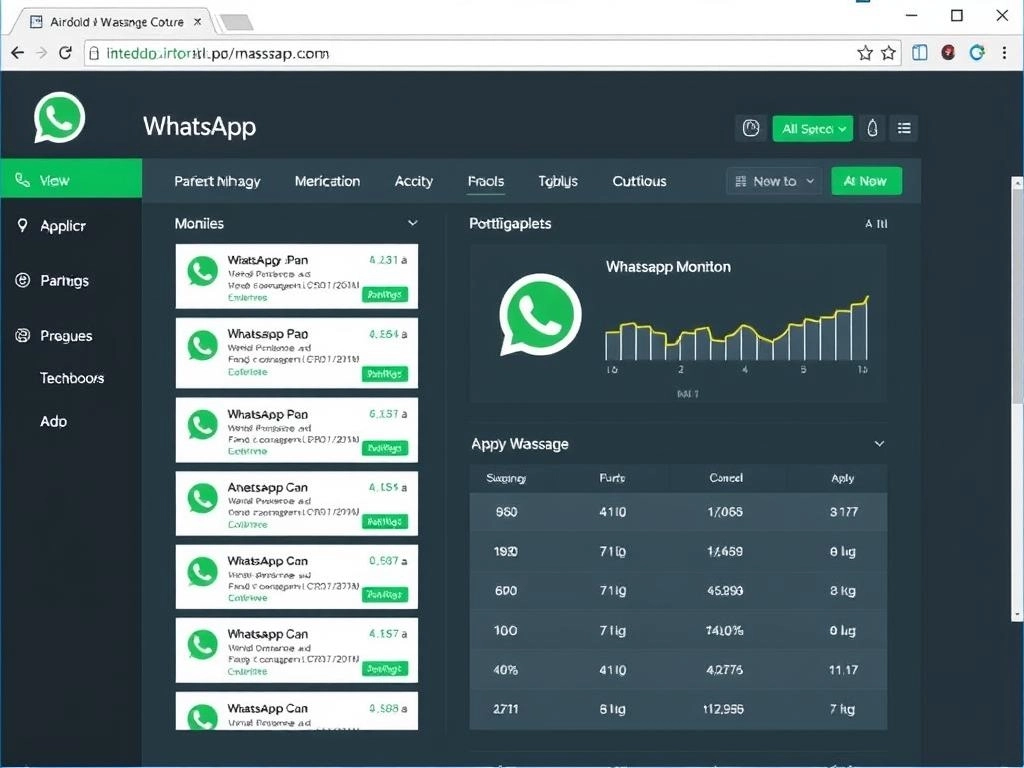 Interfaz de AirDroid Parental Control mostrando monitoreo de WhatsApp