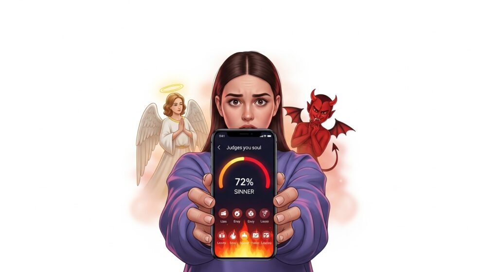 Una app que juzga tu alma y tus pecados