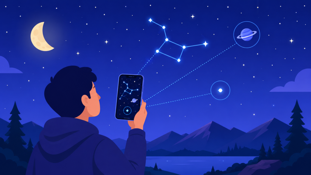 Descubre qué estrellas están apareciendo en el cielo con esta app