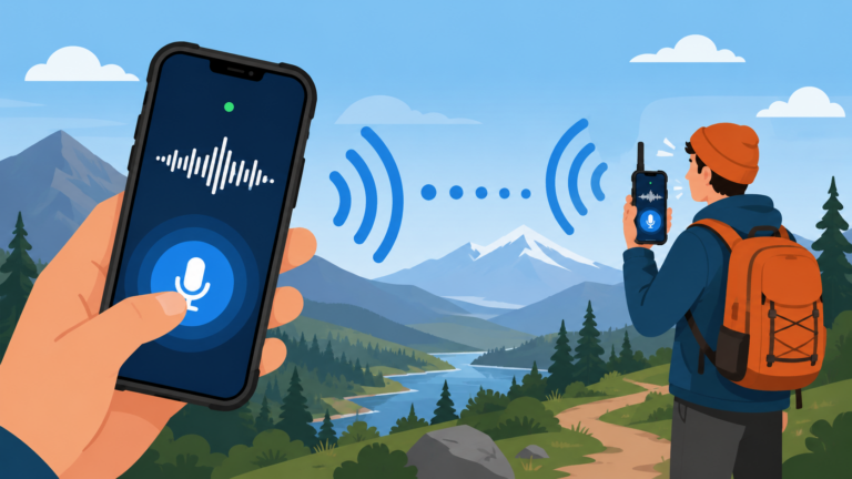 Convierte tu celular en un walkie-talkie sin internet