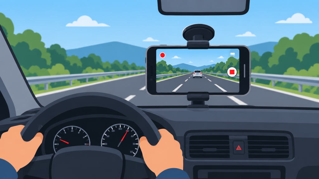 Usa tu celular como cámara de auto