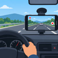 Usa tu celular como cámara de auto