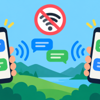 Envía mensajes sin internet