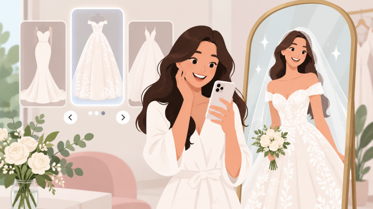 Prueba vestidos de novia con IA